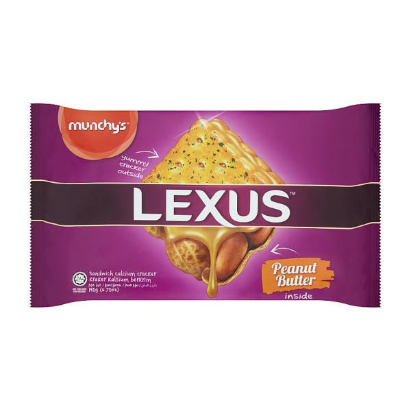MUNCHYS LEXUS SANDWICH PEANUT BUTTER CREAM 190G