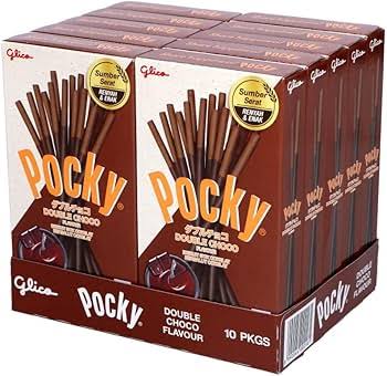 POCKY DOUBLE CHOCOLATE 47G (10 PCS)