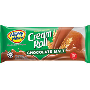 MIGHTY WHITE CREAM ROLL CHOCOLATE MALT 50G