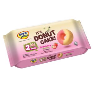 DONUT CAKE MIGHTY WHITE IT’S DONUT CAKE STRAWBERRY VANILLA 60G