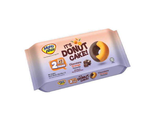 DONUT CAKE COKLAT OREN MIGHTY WHITE IT’S DONUT CAKE CHOCOLATE ORANGE 60G