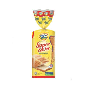 roti super saver MIGHTY WHITE SUPER SAVER ROTI SANDWIC 550G